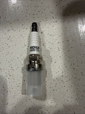 Iridium Spark Plug BK6REIX-11 - White/Silver Automotive Ignition Plug